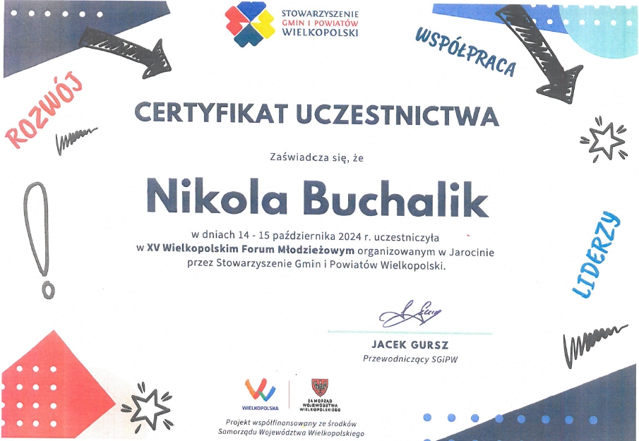 Certyfikat Nikola