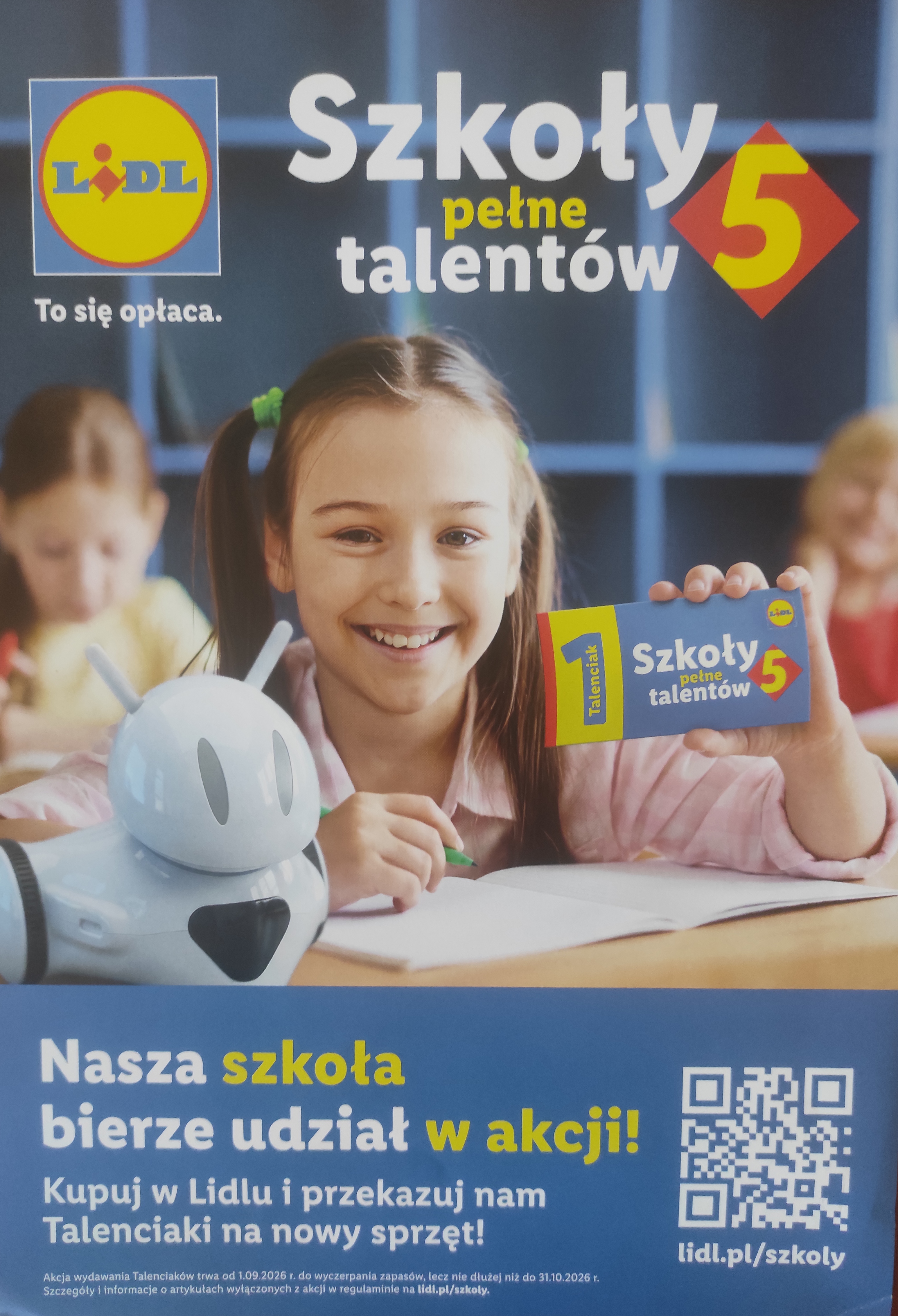 plakat z dzieckiem